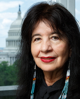 Joy Harjo, U.S. Poet Laureate, is another influential Indigenous person. Harjo was appointed in 2019 by the Library of Congress and has served three terms; the second person only to do so. Retrieved from the Library of Congress.