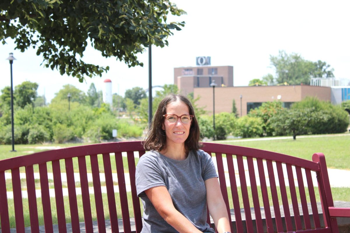 Professor Megan Kerr, one of the organizers of the Constitution Day Event on September 17, 2024, talks with reporter BreeAnn M. Dixie about Constitution Day.