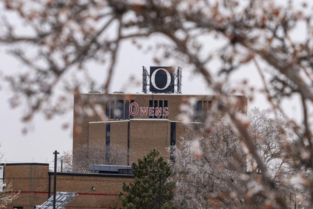 Icy Owens campus on Thursday, February 13, 2025