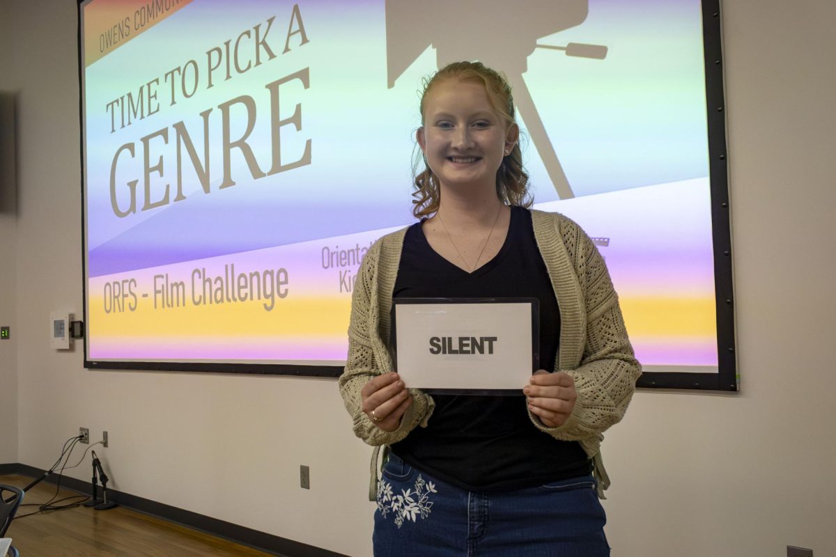 MaryClaire Crisp, a CCP student, selected silent for her team's genre, last spring.