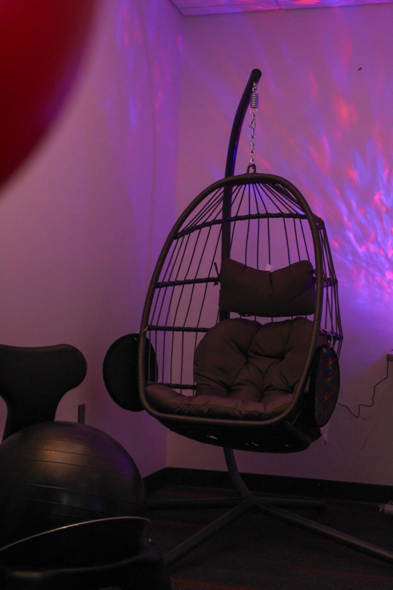 The multi-sensory space in the Toledo Counseling Services Office.