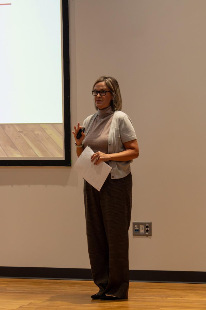 Dr. Kristin Price presenting at Confronting Biases on September 4, 2025.