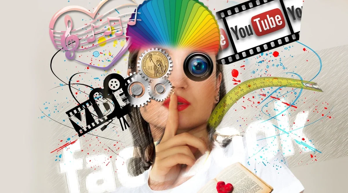 Social media graphic depicting the competition between platforms. Retrieved from Pixabay.
